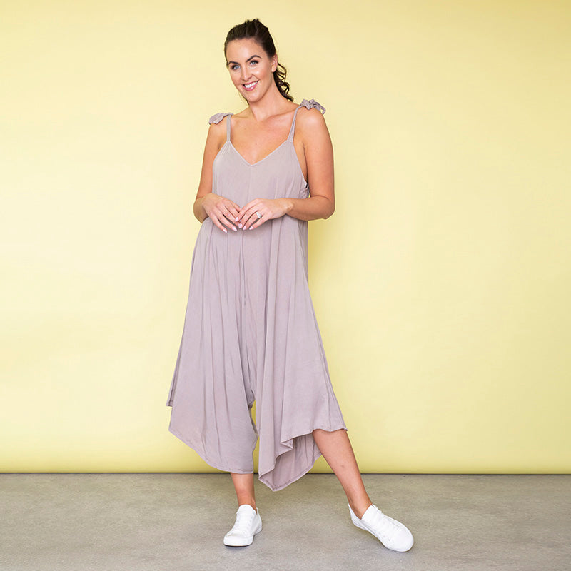 Frankie Relaxed Fit Jumpsuit (Sand)