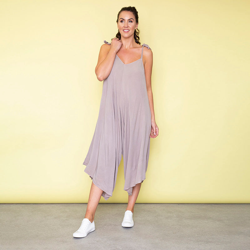 Frankie Relaxed Fit Jumpsuit (Sand)