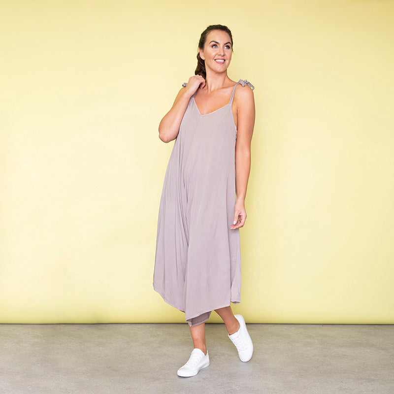 Frankie Relaxed Fit Jumpsuit (Sand)