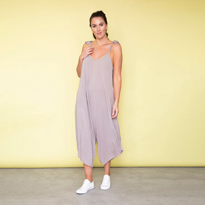 Frankie Relaxed Fit Jumpsuit (Sand)