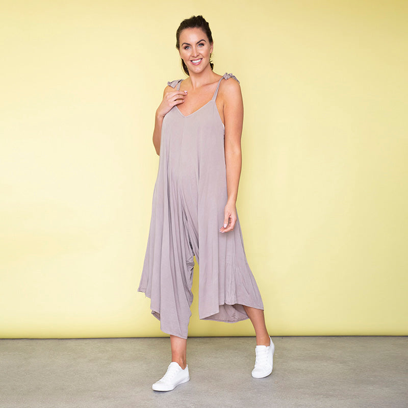 Frankie Relaxed Fit Jumpsuit (Sand)