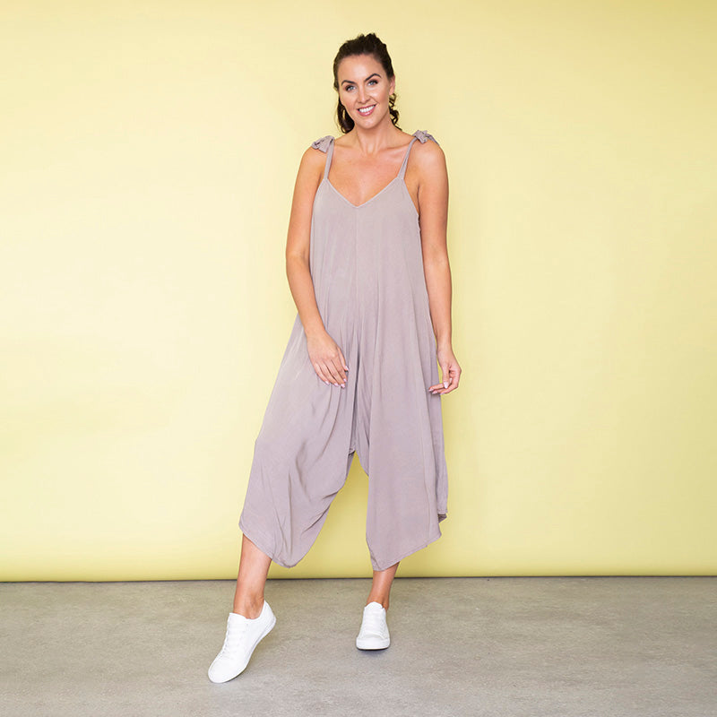 Frankie Relaxed Fit Jumpsuit (Sand)