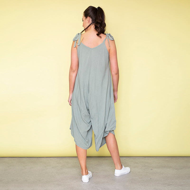 Frankie Relaxed Fit Jumpsuit (Khaki)