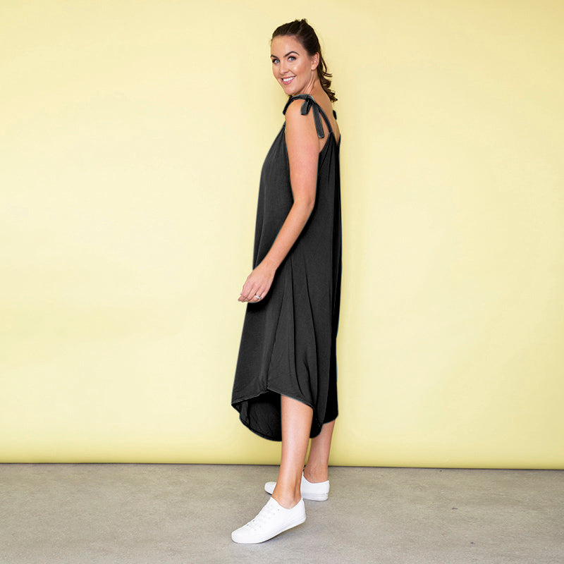 Frankie Relaxed Fit Jumpsuit (Black)