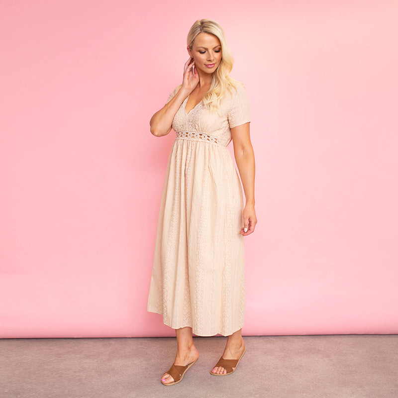 Tilly Dress (Beige)