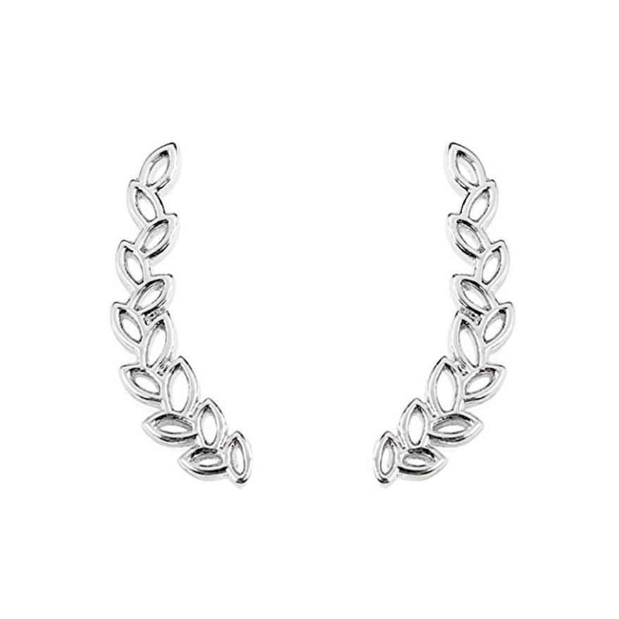 Leaf Vine Ear Climber Earing Silver