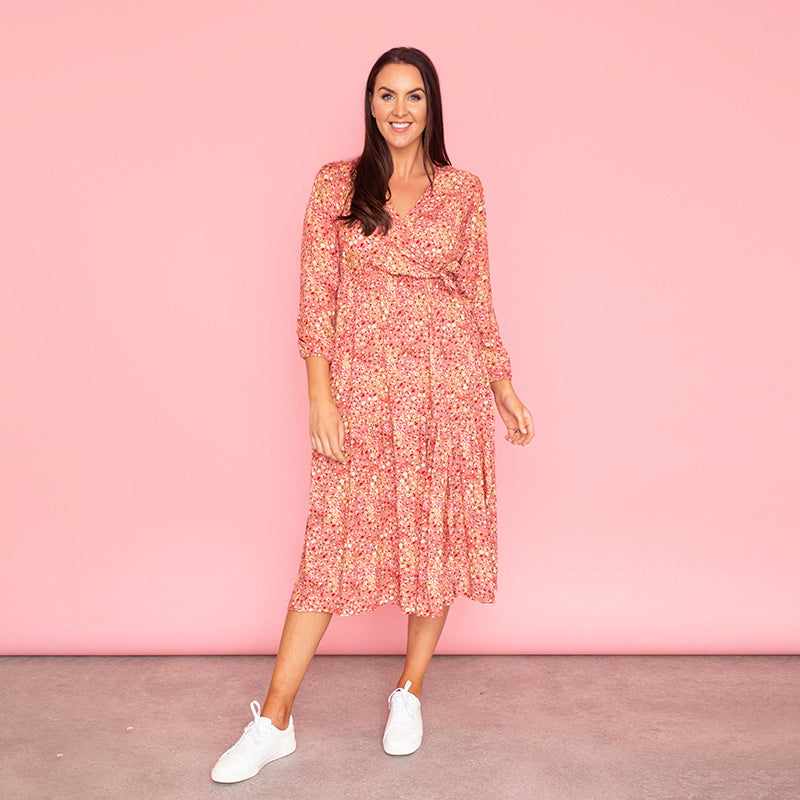 Lola Floral Dress (Rose)