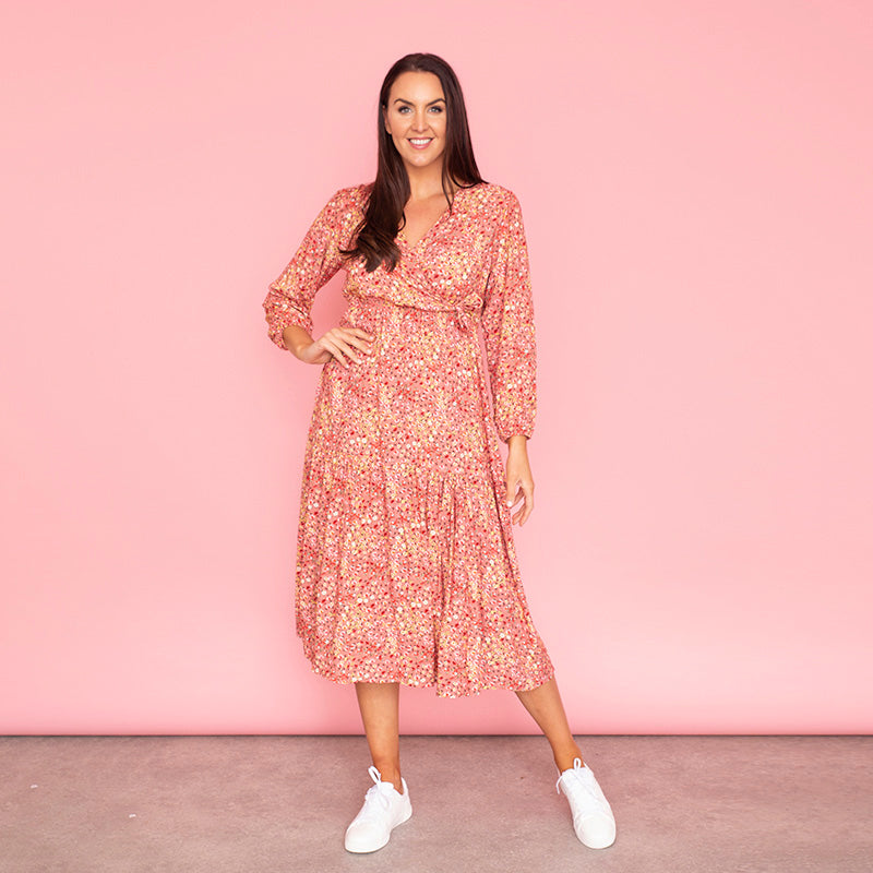 Lola Floral Dress (Rose)