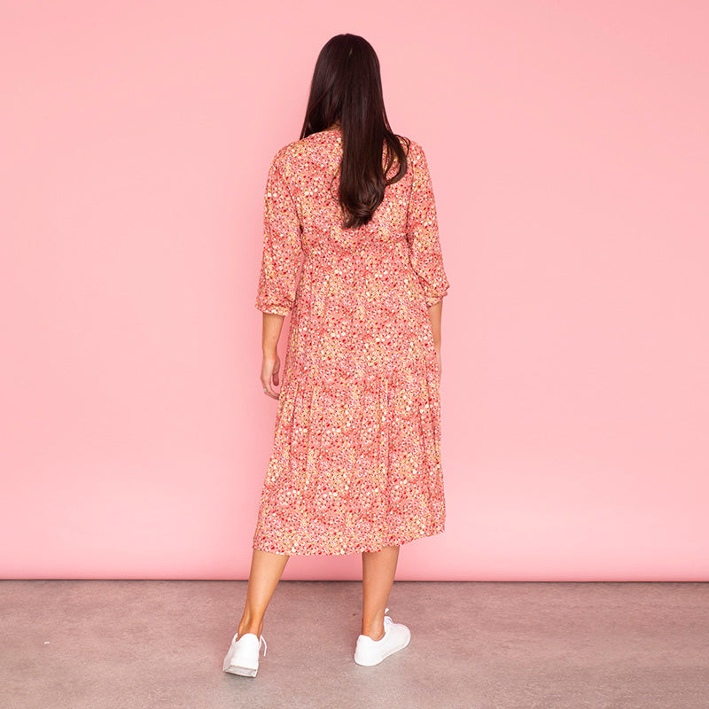Lola Floral Dress (Rose)