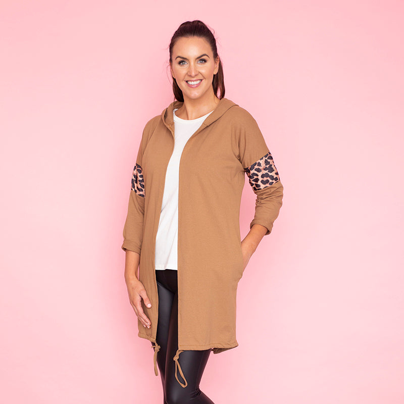 Rosie Leopard Hoody (Butterscotch)