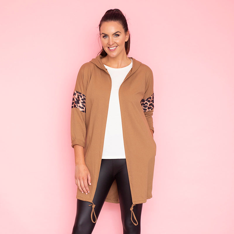 Rosie Leopard Hoody (Butterscotch)