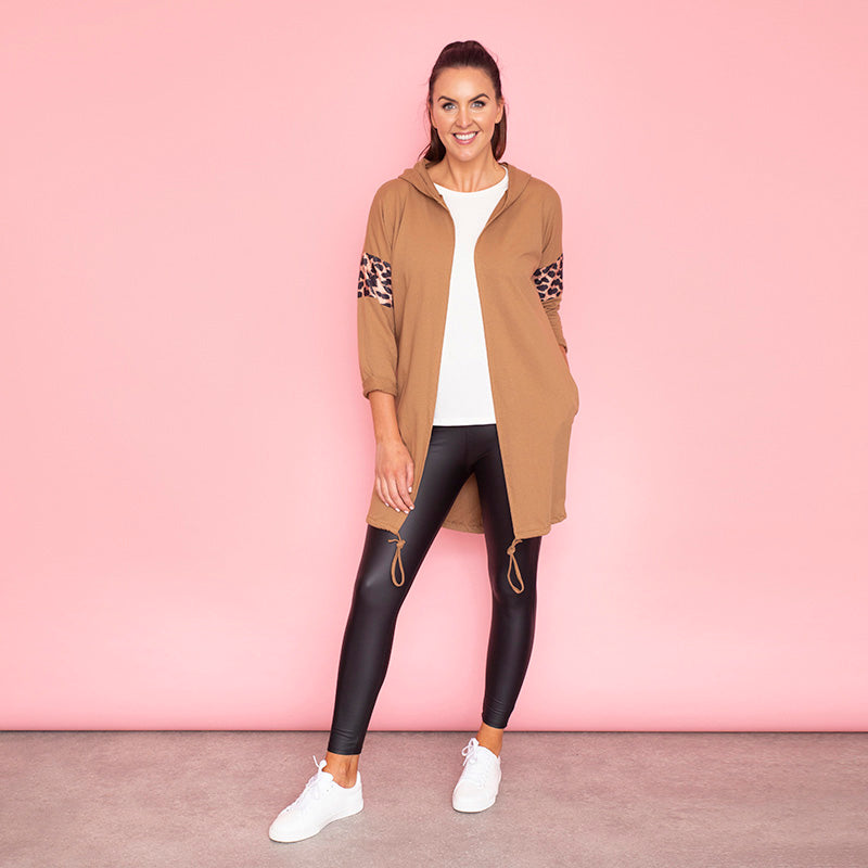 Rosie Leopard Hoody (Butterscotch)