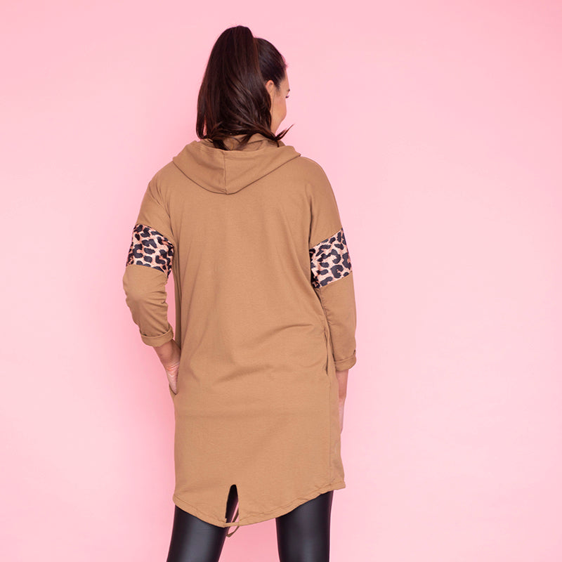Rosie Leopard Hoody (Butterscotch)