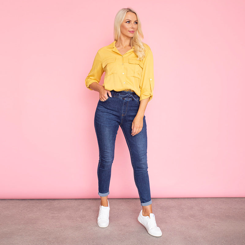 Elenor Pocket Shirt (Mustard)