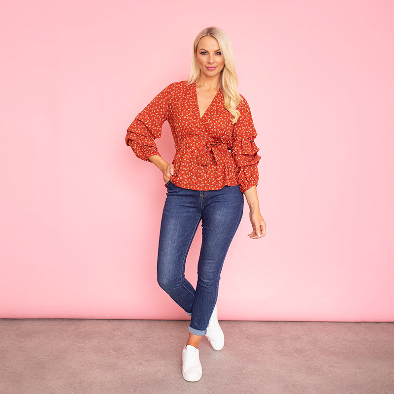Arlom Top (Apricot) - The Casual Company