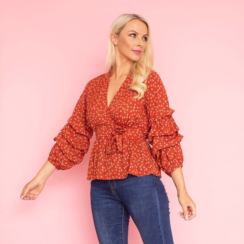 Arlom Top (Apricot) - The Casual Company