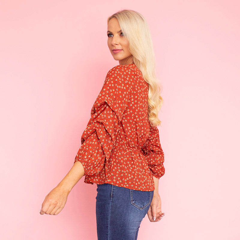 Arlom Top (Apricot) - The Casual Company