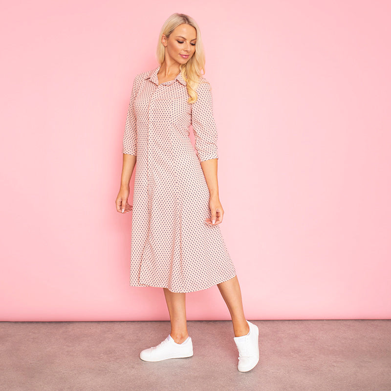 Pamela Shirt Dress (Pink)