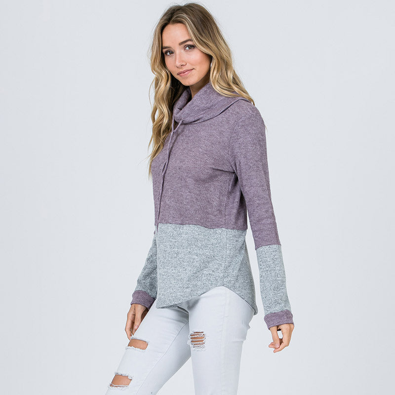 Lisa Turtle Neck Jumper Lavender