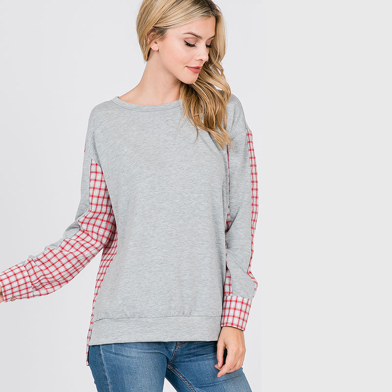 Patsy Picnic Sweater Heather Grey