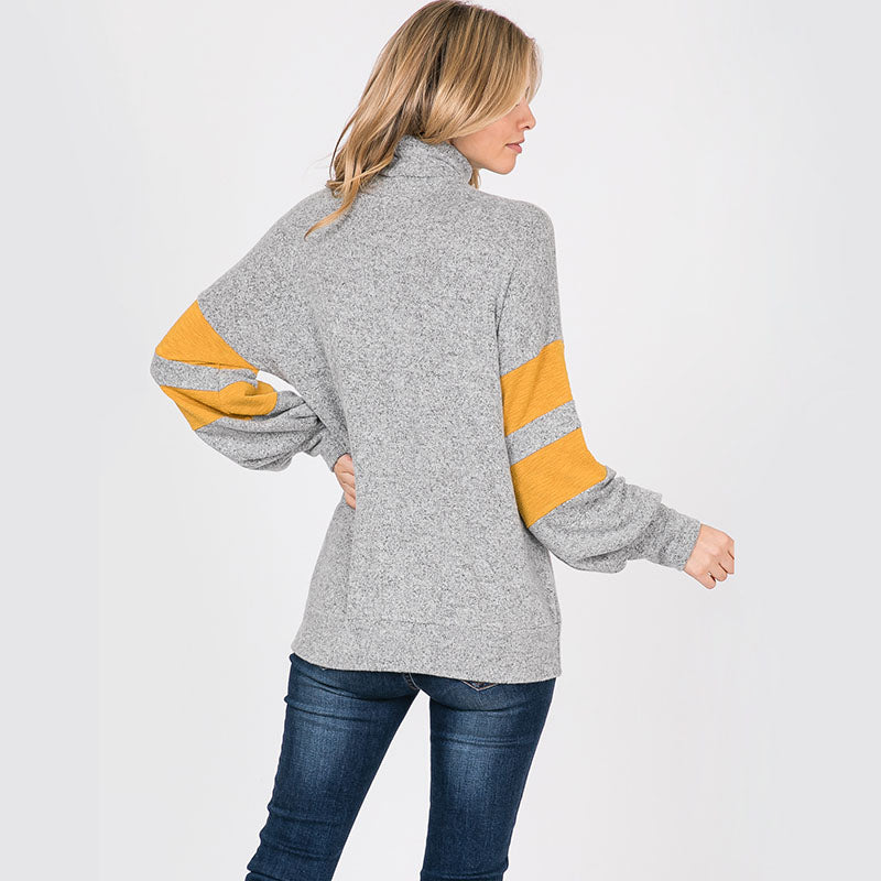 Bright Side Stripe Jumper Silver Grey