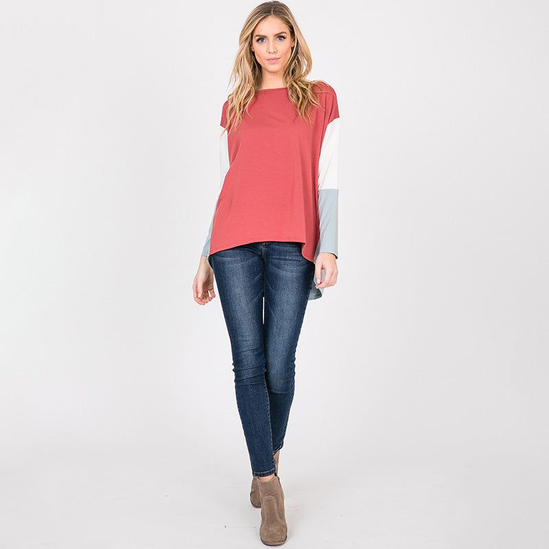 Hillary High Low Top Brick