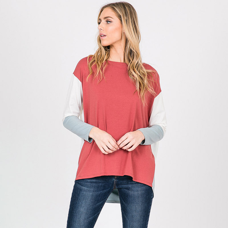 Hillary High Low Top Brick
