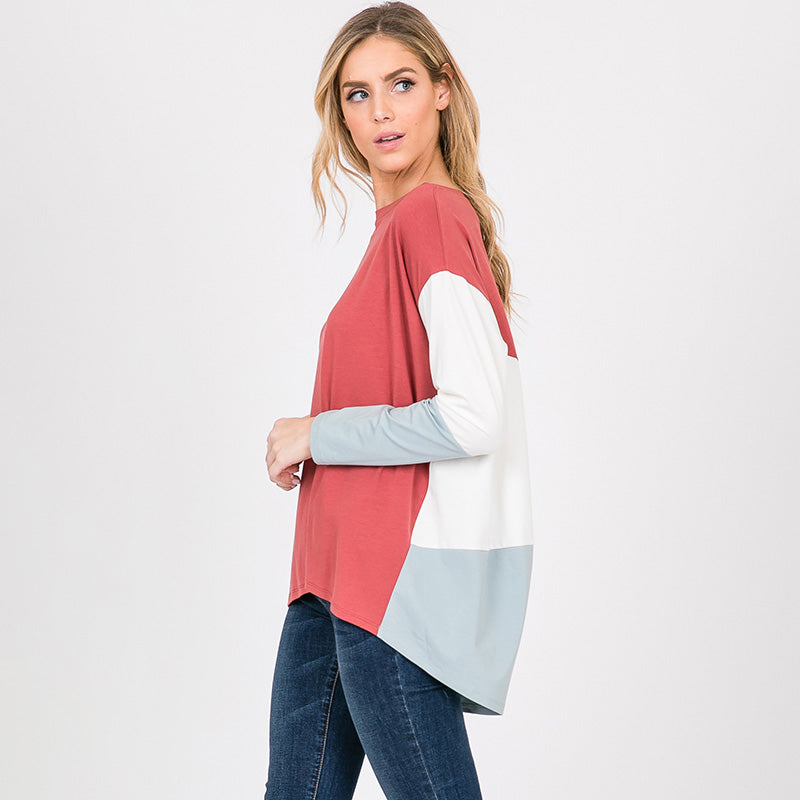 Hillary High Low Top Brick