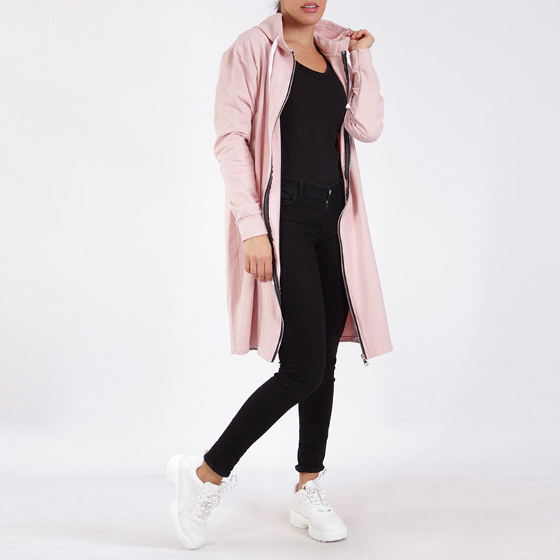 Casual Hoodie Jacket Berry