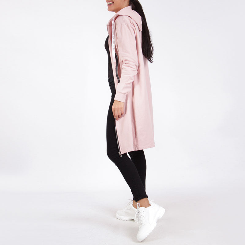 Casual Hoodie Jacket Pink