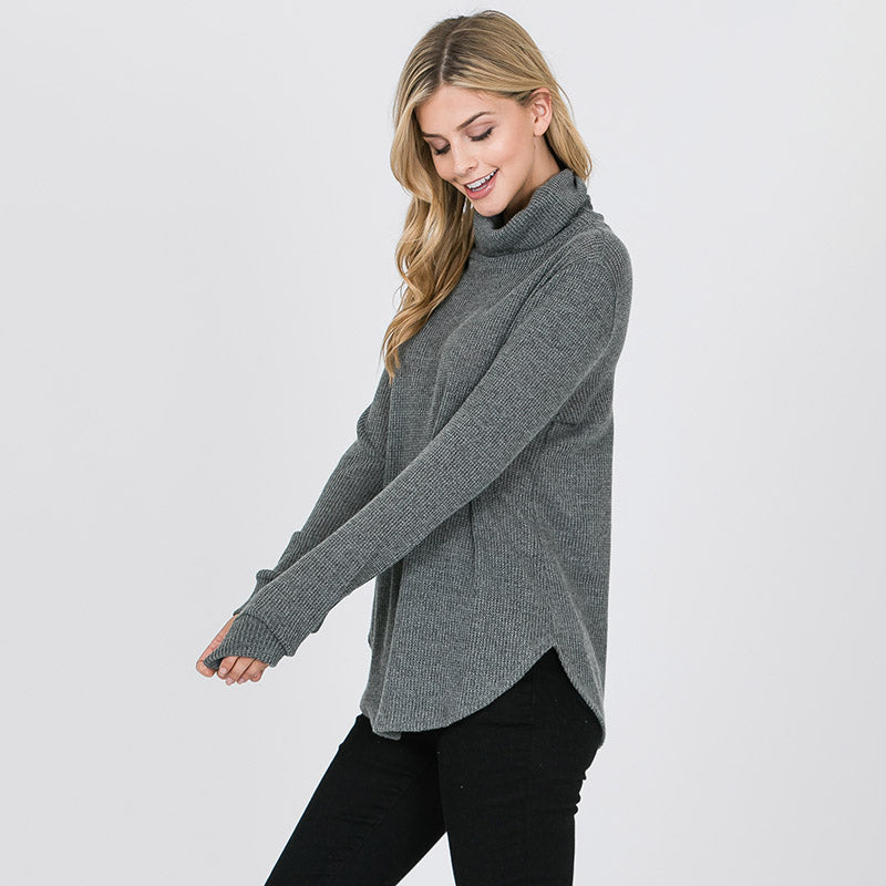 Harley Rib Knit Jumper Olive