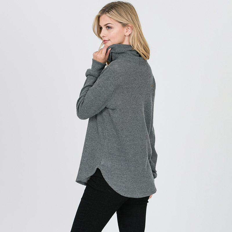 Harley Rib Knit Jumper Olive