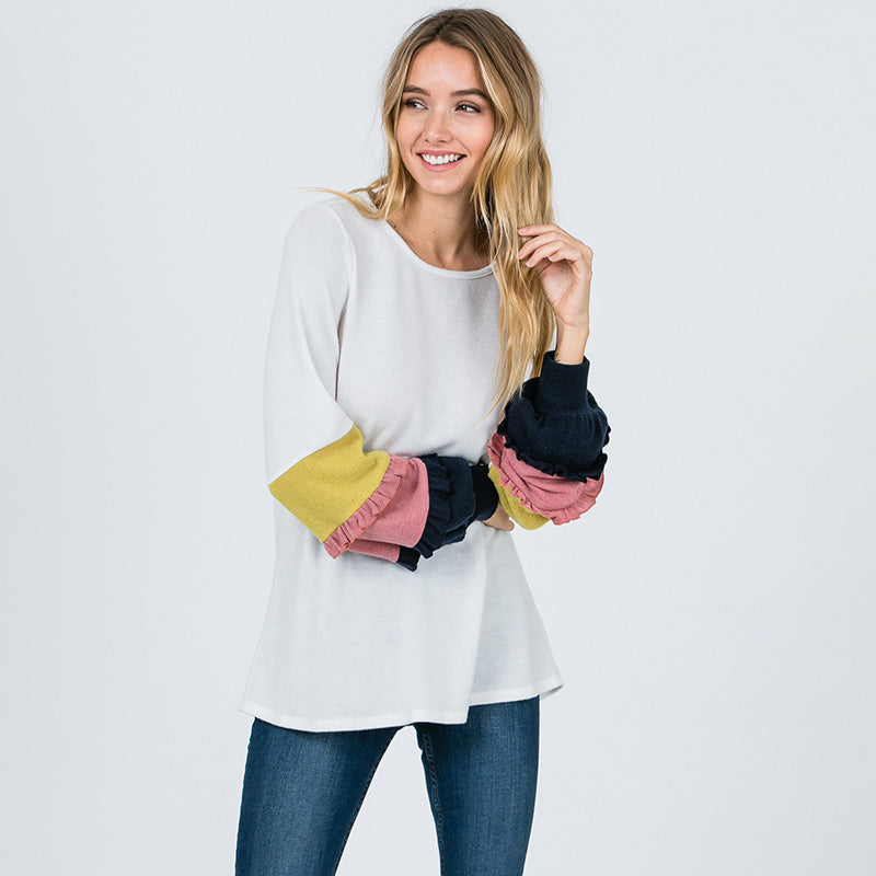 Chloe Candy Sleeve Top