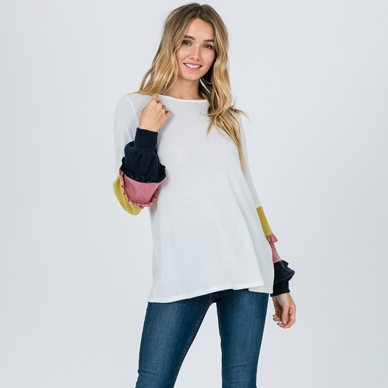 Chloe Candy Sleeve Top