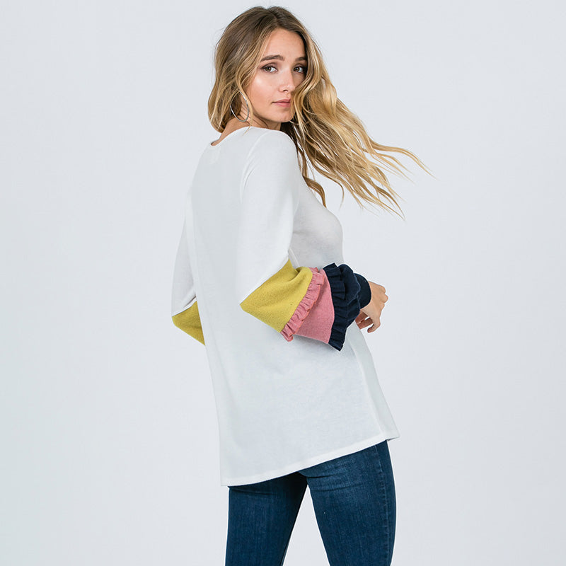 Chloe Candy Sleeve Top