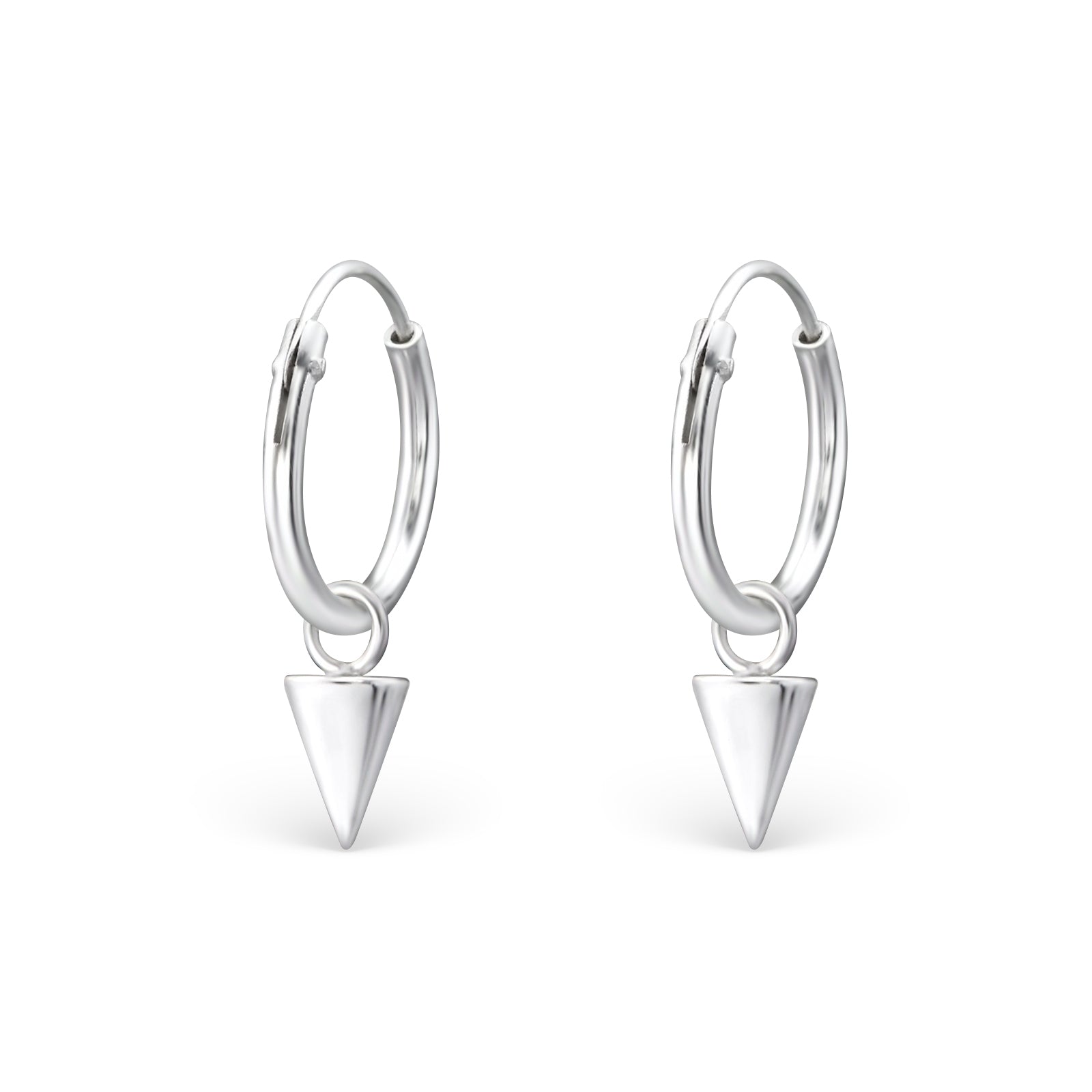 Sterling Silver Triangle Drop Earring