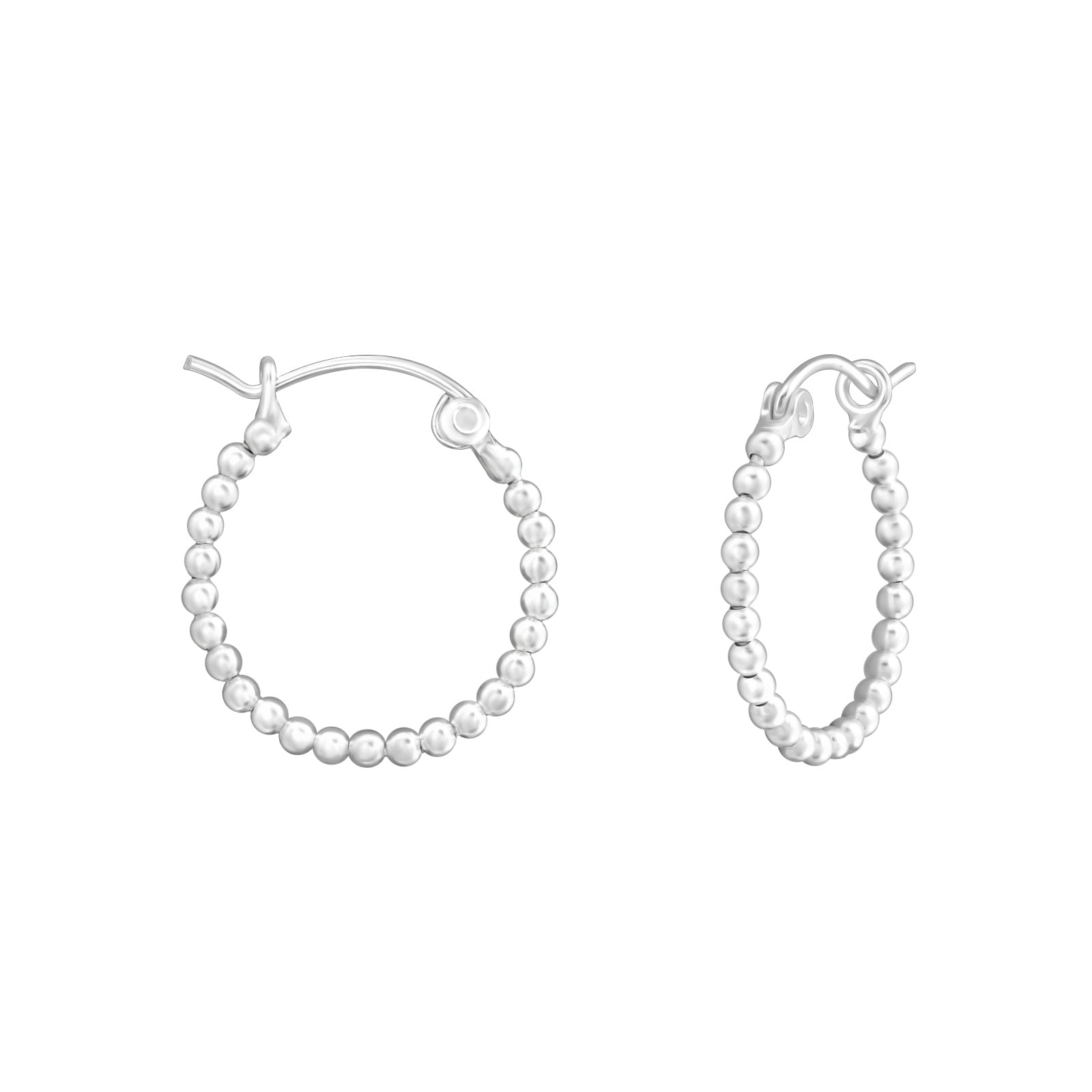 Sterling Silver Mini Ball Hoops