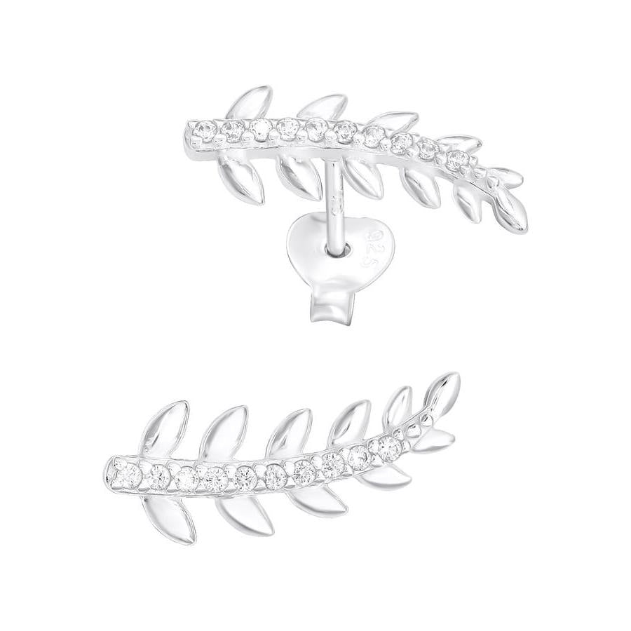 Sterling Silver Leaf Earring