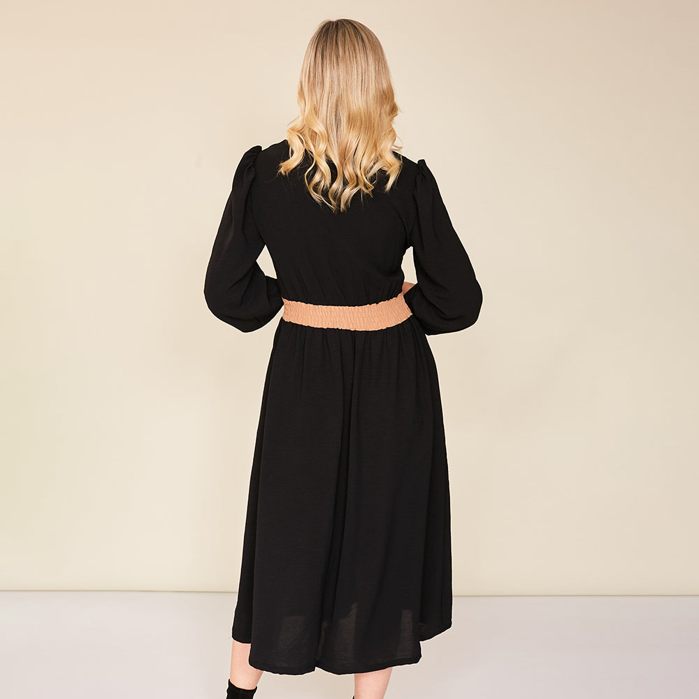 Adelle Dress (Black) - The Casual Company