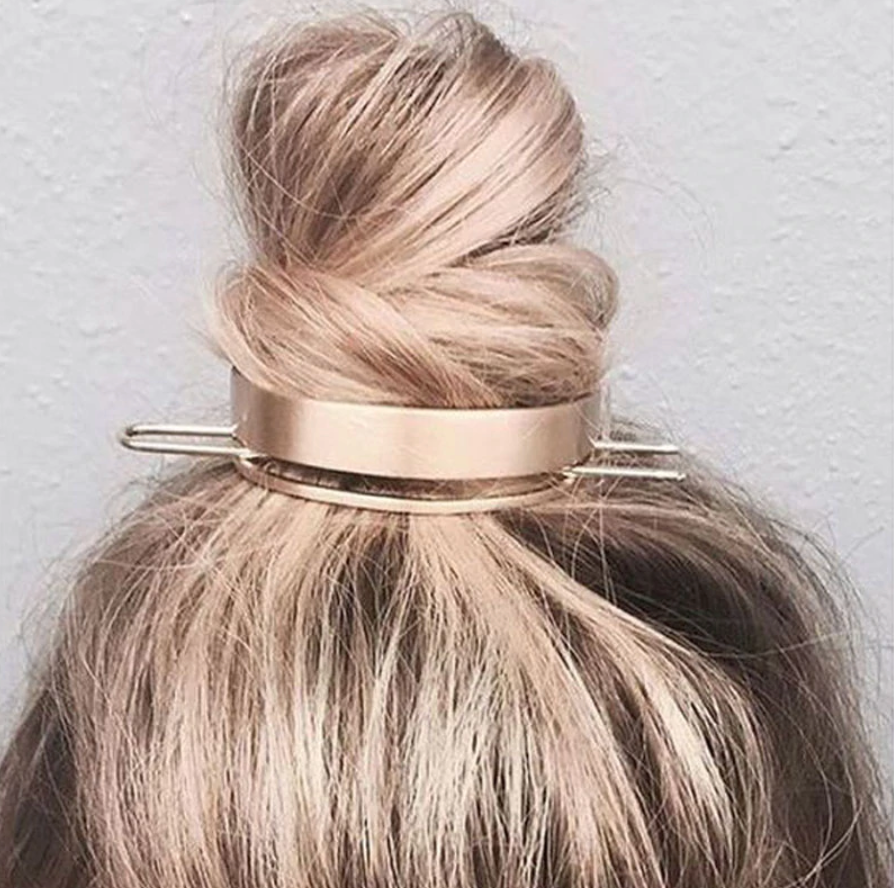 Lea Messy Bun Hair (Silver)