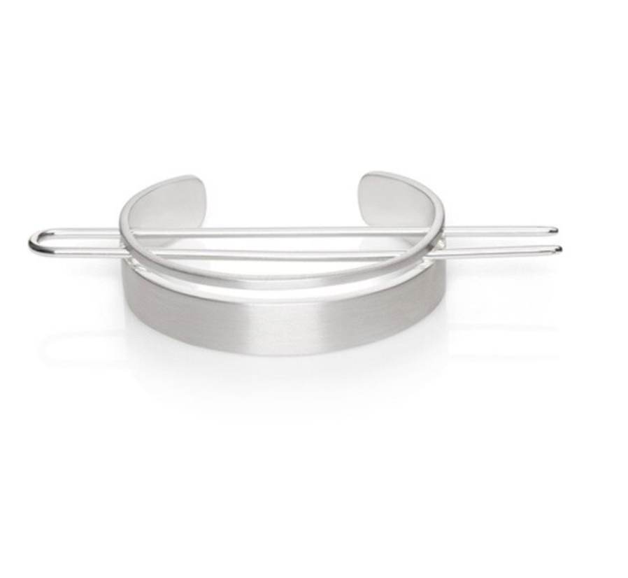Lea Messy Bun Hair (Silver)