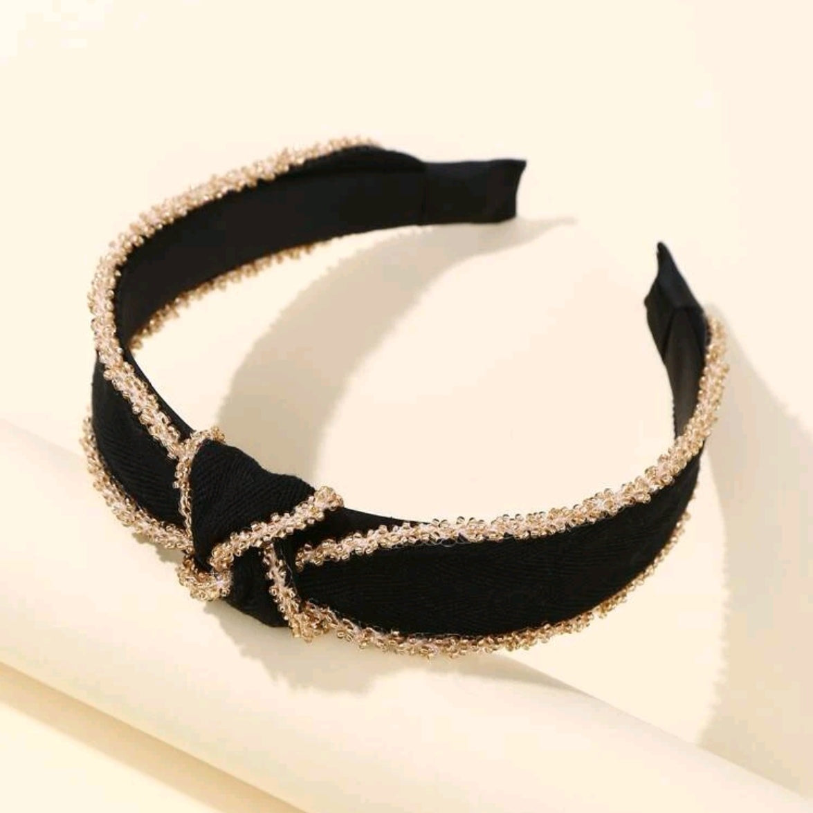 Boho Black Hairband