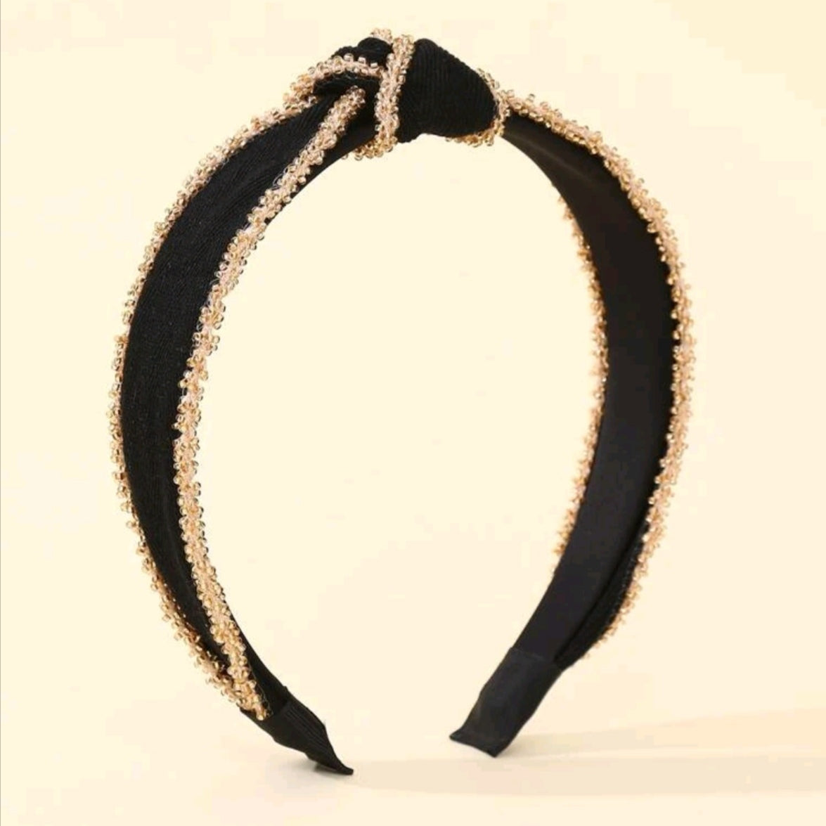 Boho Black Hairband