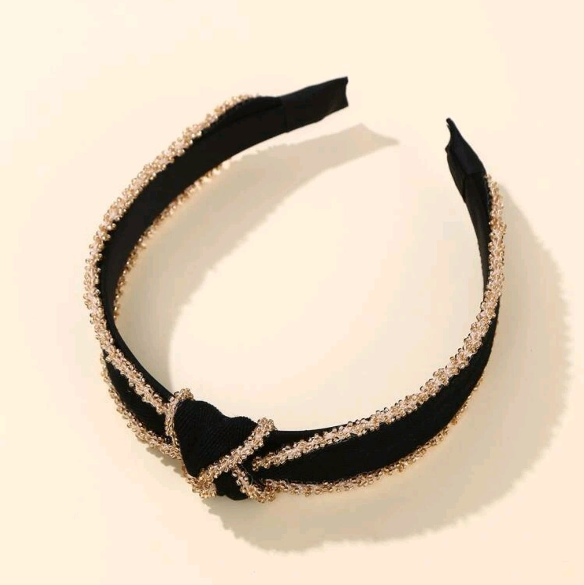 Boho Black Hairband