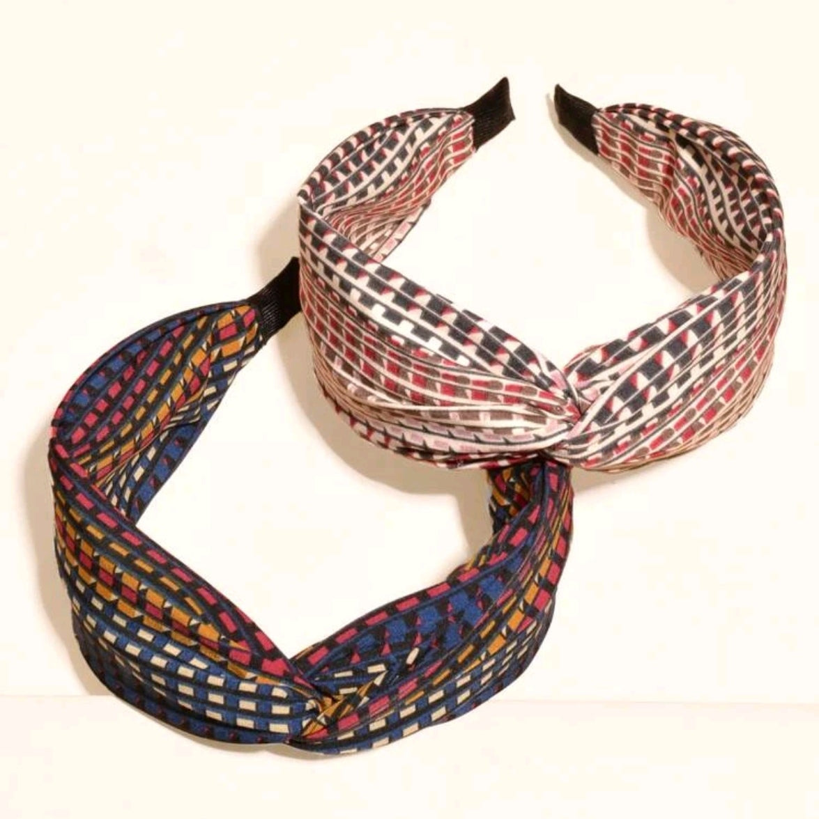 2pcs Geo Print Hairband - The Casual Company