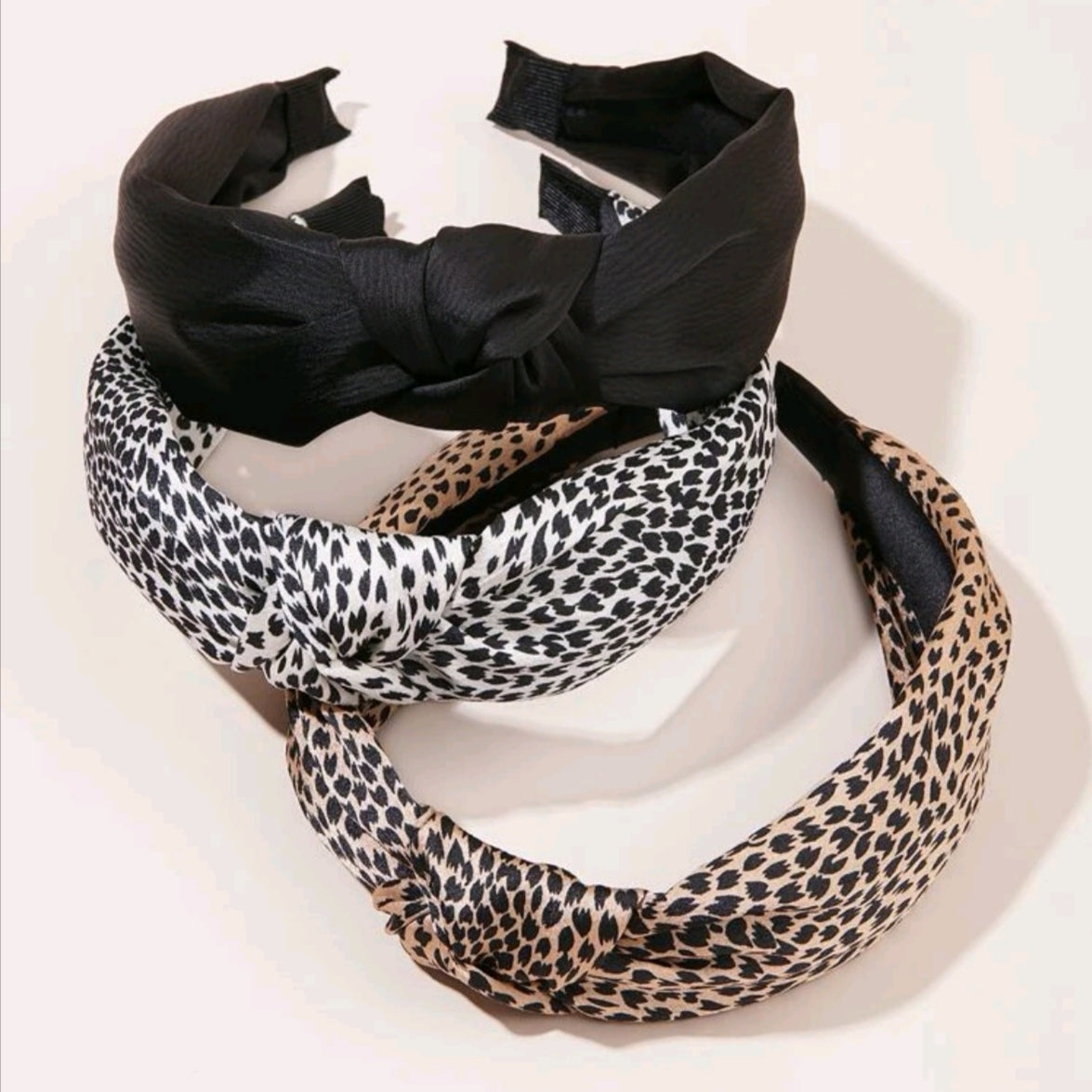 3pcs Leopard Knot Hairband