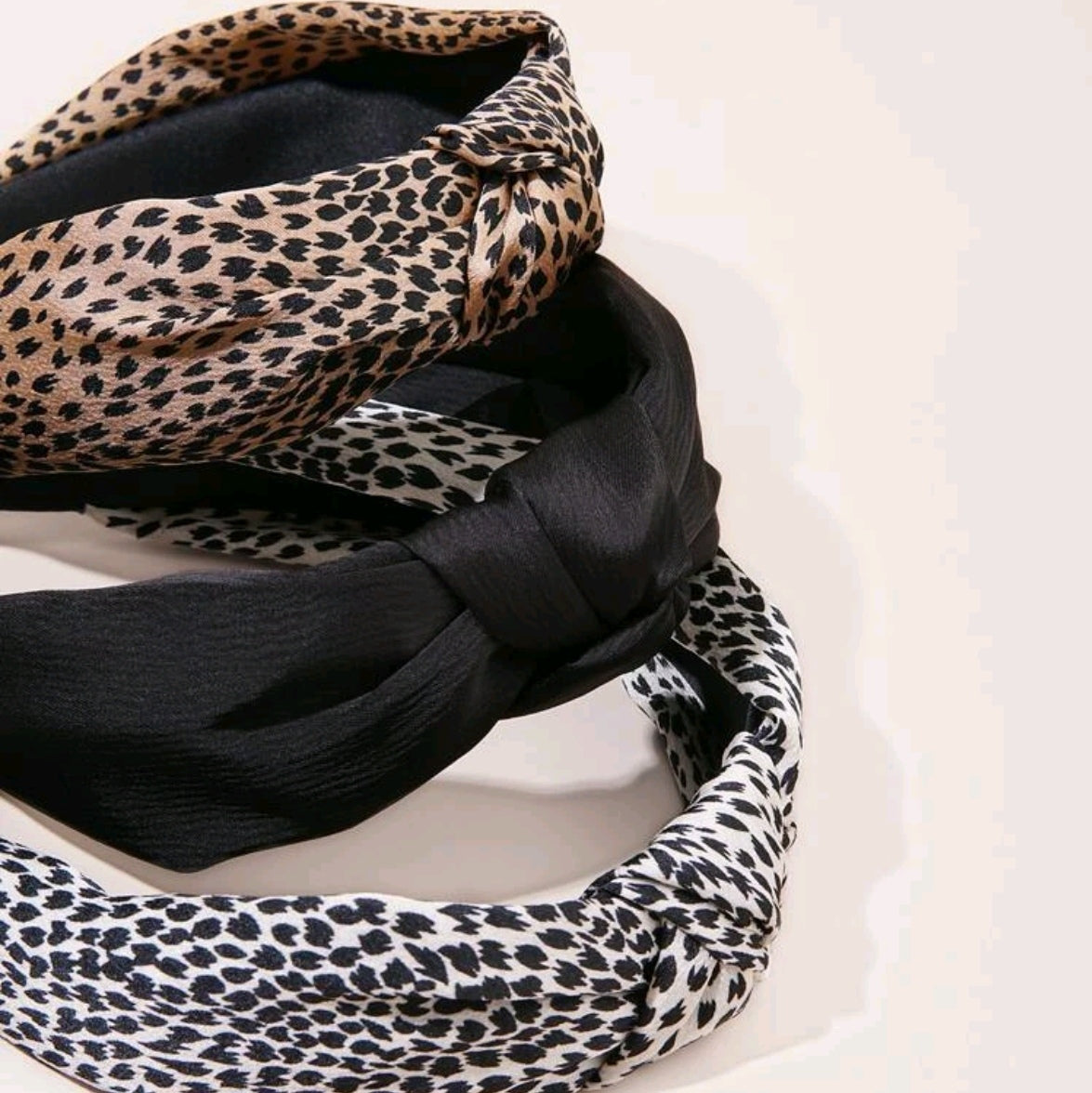 3pcs Leopard Knot Hairband