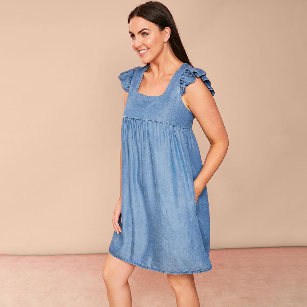 Sophia Dress (Denim)