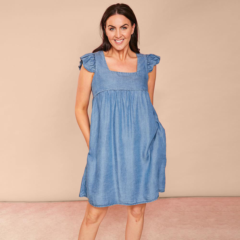 Sophia Dress (Denim)