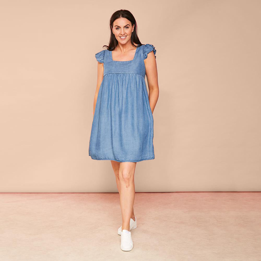 Sophia Dress (Denim)